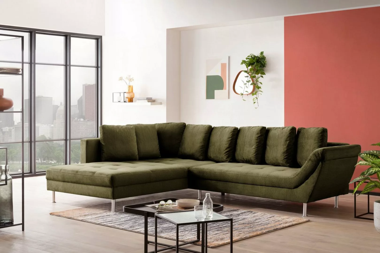 exxpo - sofa fashion Ecksofa Laconi, L-Form, In hochwertiger Verarbeitung, günstig online kaufen