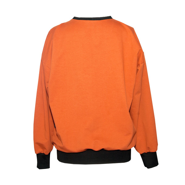 Sweater Lin Aus Bio-baumwolle - Schwarz / Rost - Unisex günstig online kaufen