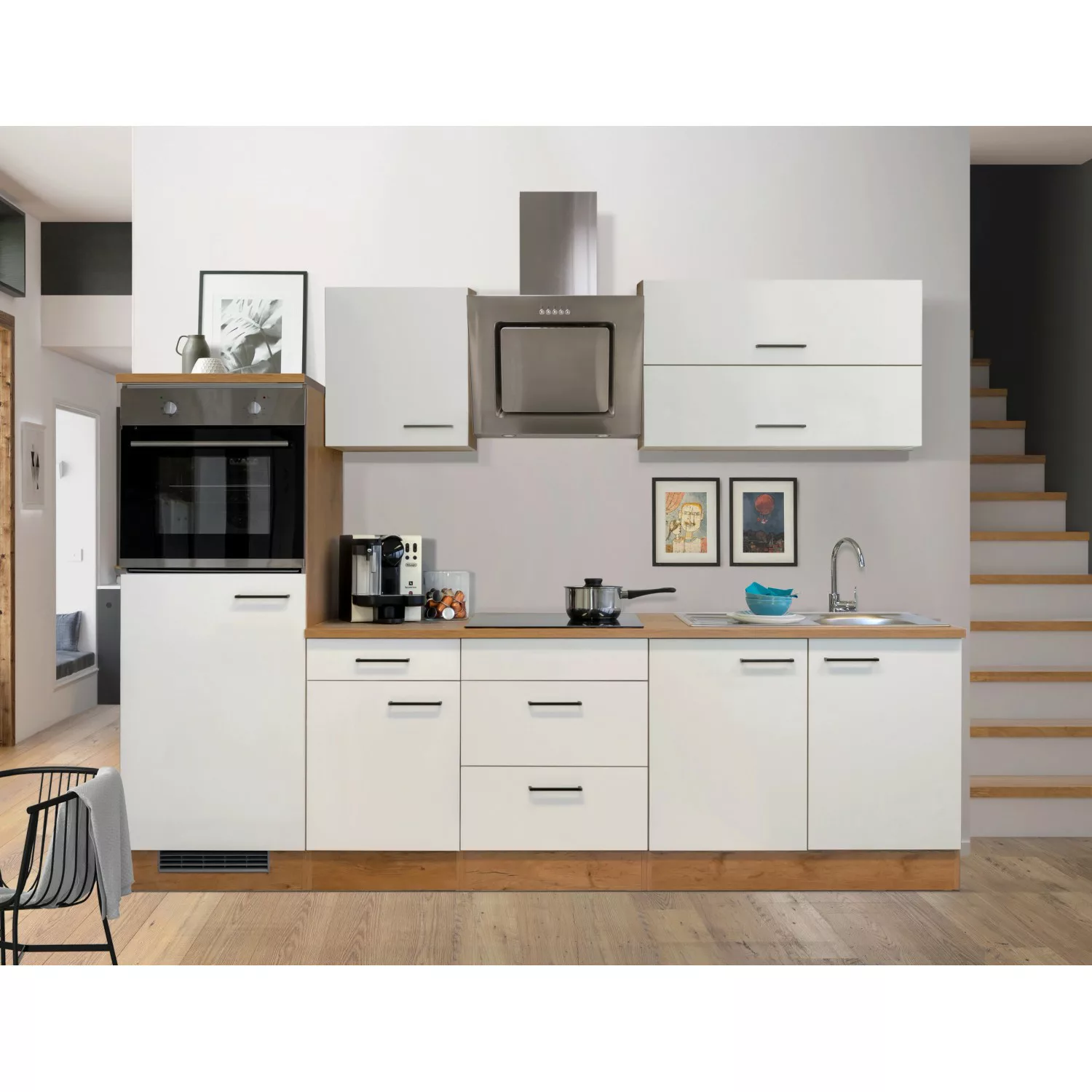 Flex-Well Küchenzeile "Vintea", mit E-Geräten, Gesamtbreite 270 cm günstig online kaufen