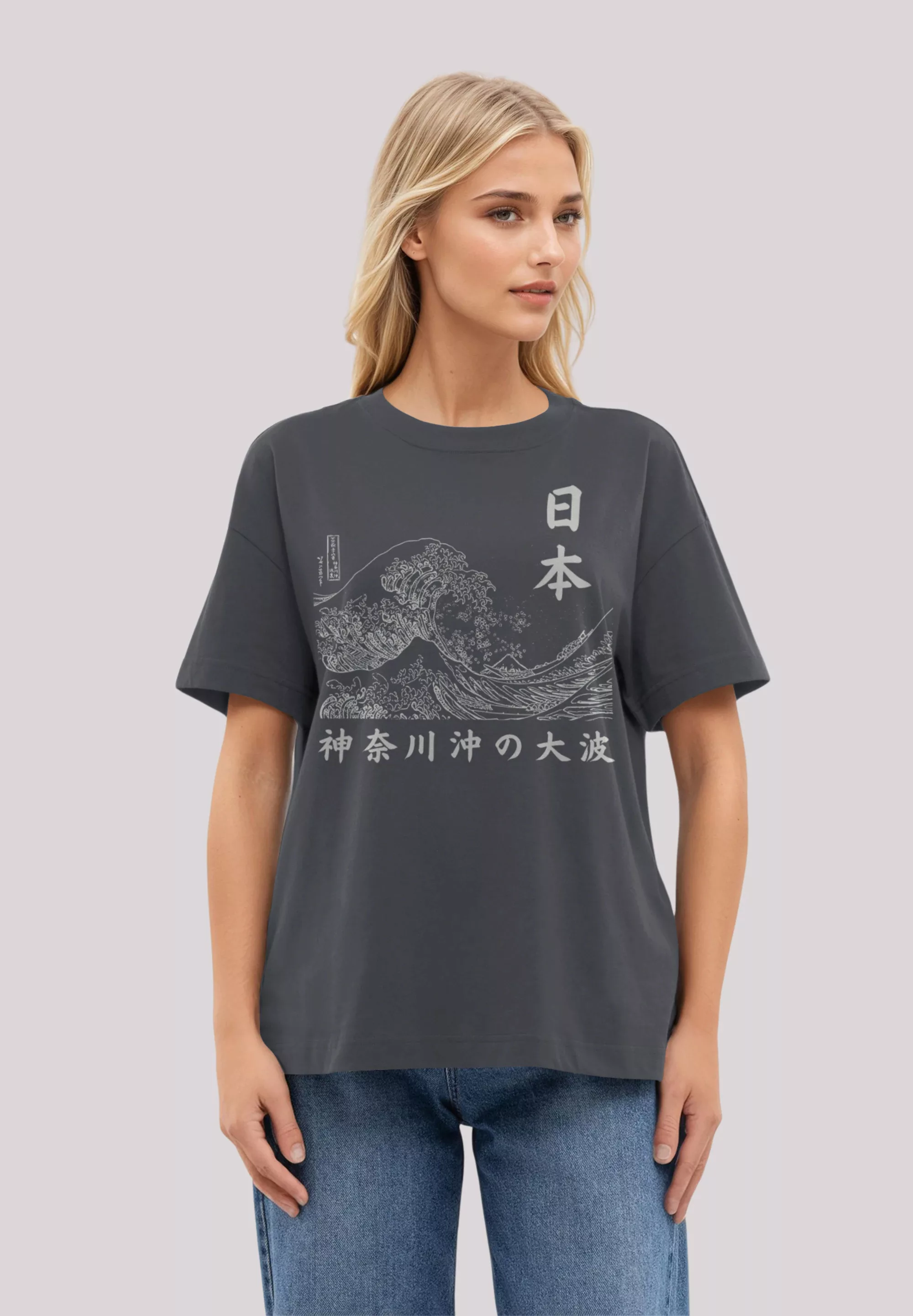 F4NT4STIC T-Shirt "Kanagawa Welle Golden Gai", Premium Qualität günstig online kaufen