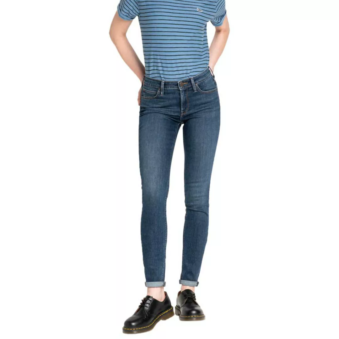 Lee Damen Jeans Jeanshose Stretch Scarlett Skinny Fit - Blau - Dark Ulrich günstig online kaufen