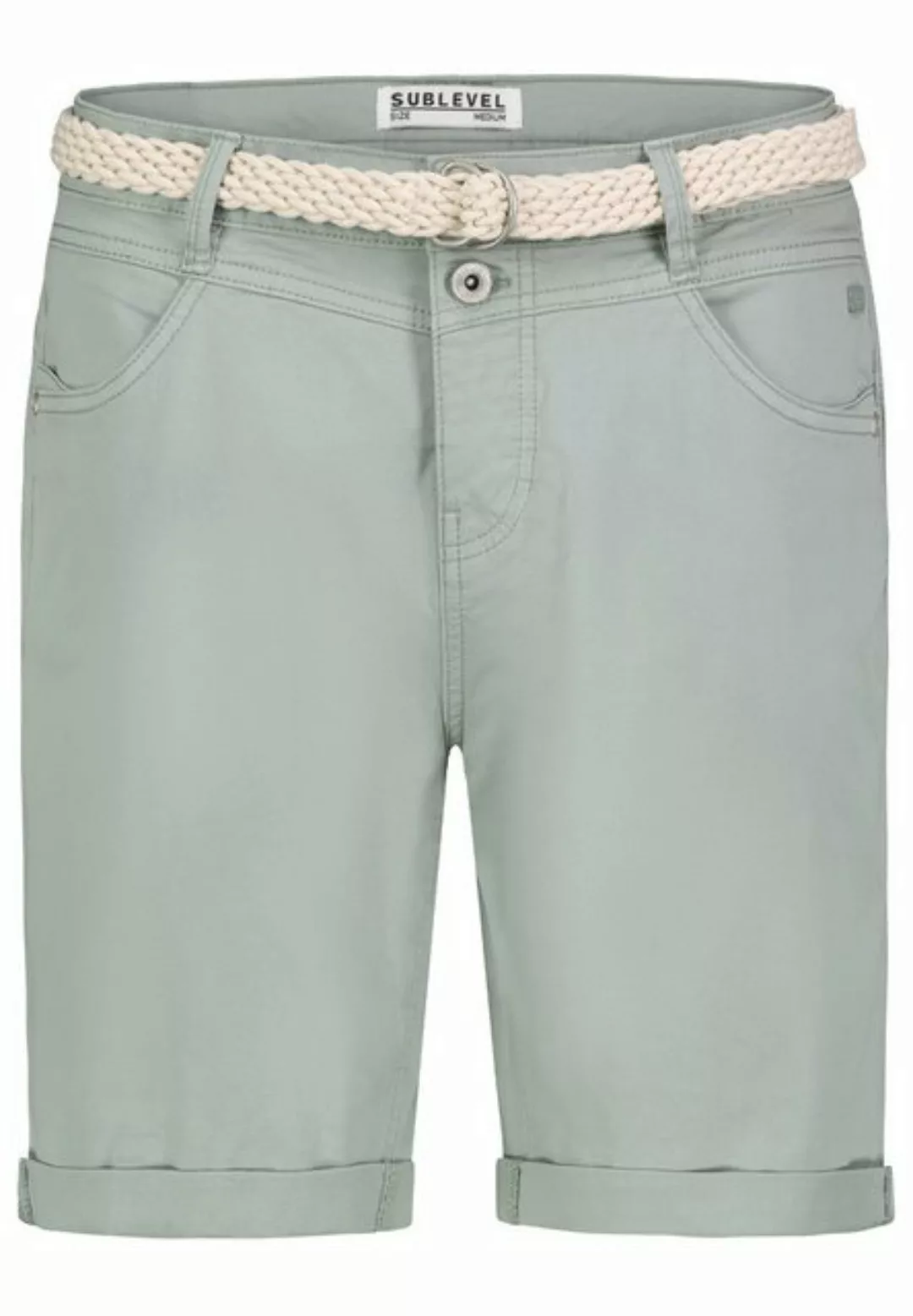 SUBLEVEL Bermudas mit Gürtel, Sommerhose für Damen günstig online kaufen