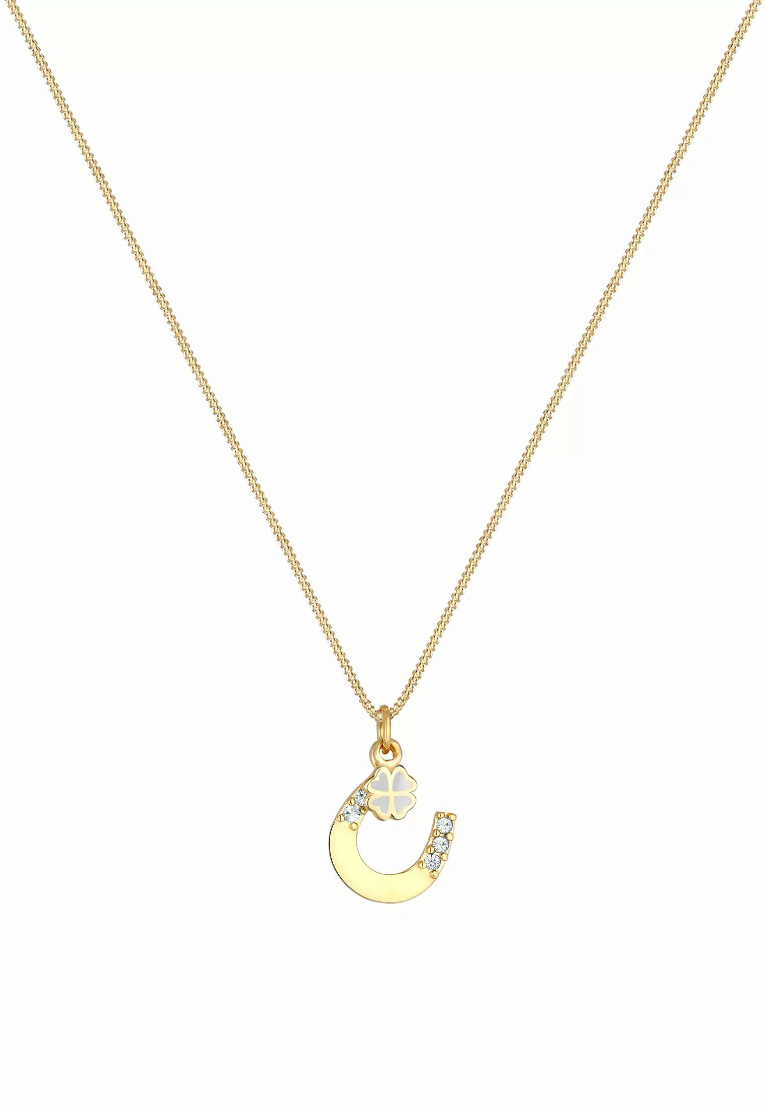 Elli Kette mit Anhänger Hufeisen Kleeblatt günstig online kaufen