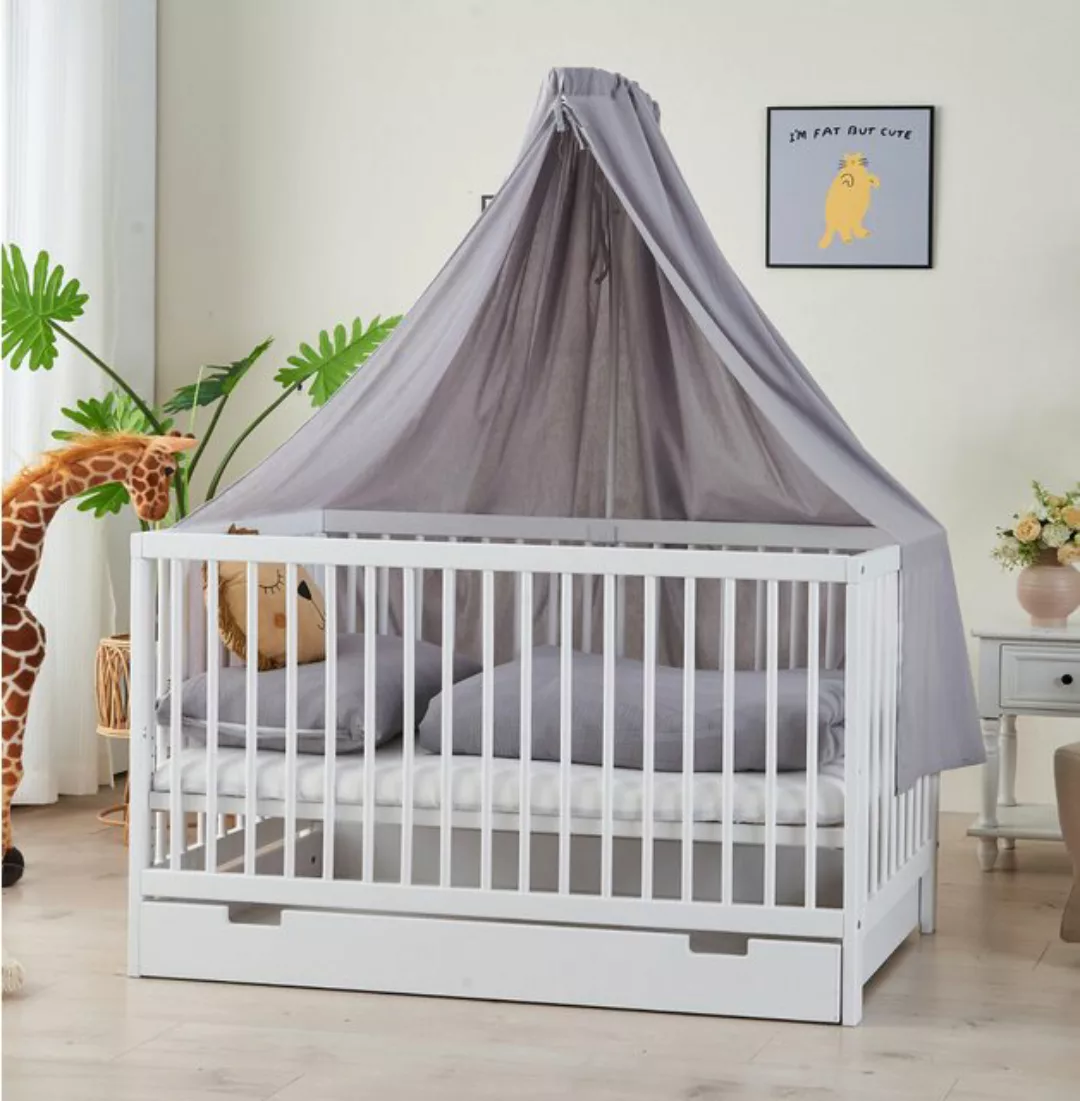 Alavya Home® Komplettbett TOBI 6-tlg.SET für Kleine Babys I 9-fach höhenver günstig online kaufen