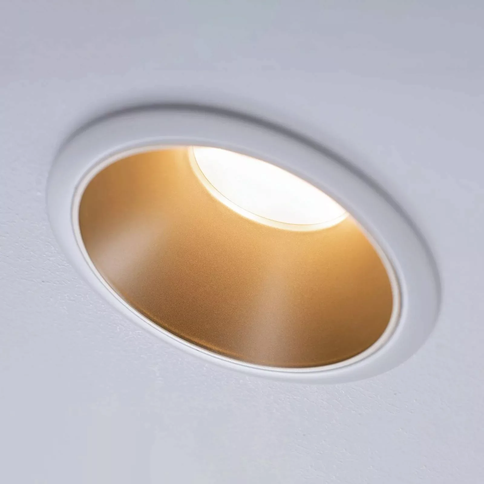 Paulmann Cole LED-Spotlight, gold-weiß günstig online kaufen