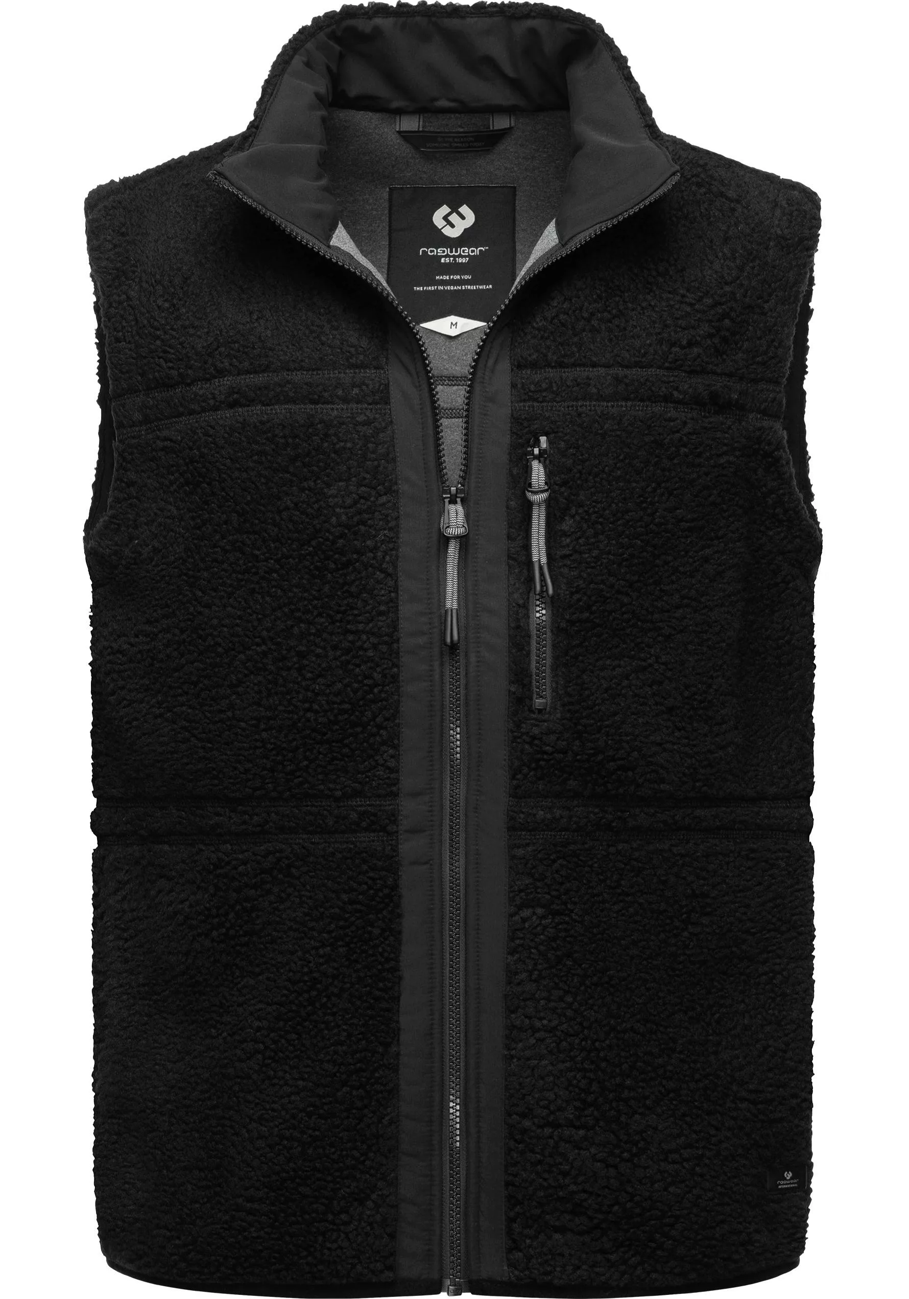 Ragwear Plüschweste "Noory Vest", Herren Basic ärmellose Teddy-Fleece Jacke günstig online kaufen