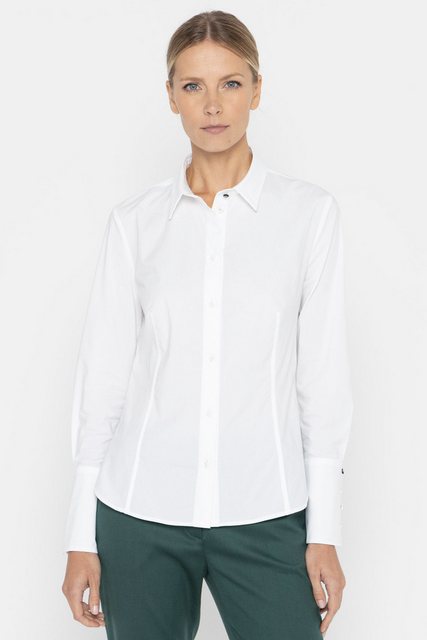 Deni Cler Milano Hemdbluse Eng anliegendes Hemd mit kontrastierenden Knöpfe günstig online kaufen