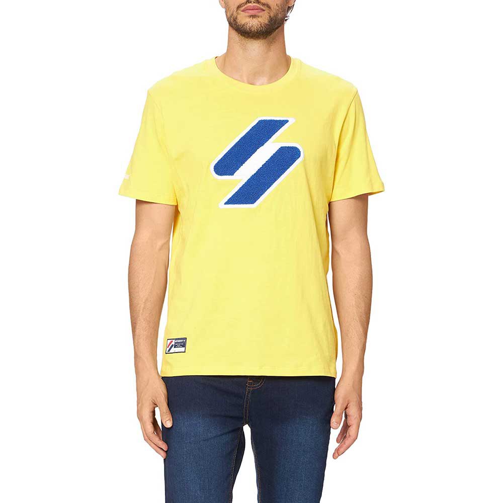Superdry Code Logo Che Kurzärmeliges T-shirt L Nautical Yellow günstig online kaufen