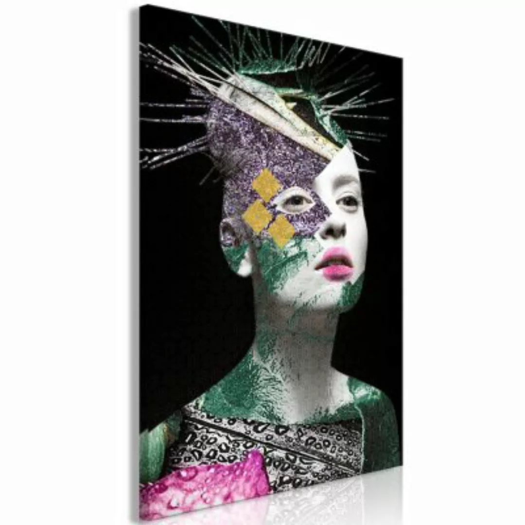 artgeist Wandbild Colourful Portrait (1 Part) Vertical mehrfarbig Gr. 40 x günstig online kaufen
