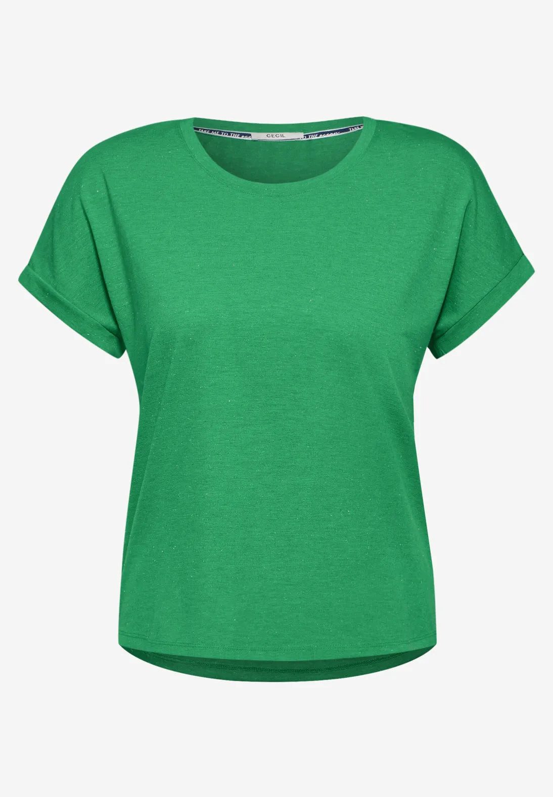 CECIL T-Shirt Basic Glitzer T-Shirt (1-tlg) günstig online kaufen
