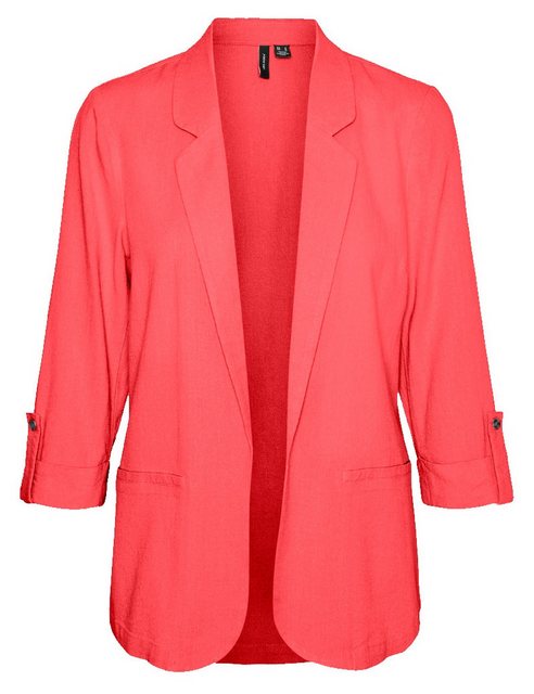 Vero Moda Kurzblazer VMJESMILO 3/4 LOOSE BLAZER WVN GA NOOS mit Leinen günstig online kaufen