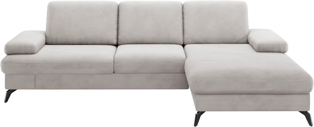 sit&more Ecksofa "Morris Jubi L-Form", inkl. Armteilfunktion und 1 Zierkiss günstig online kaufen