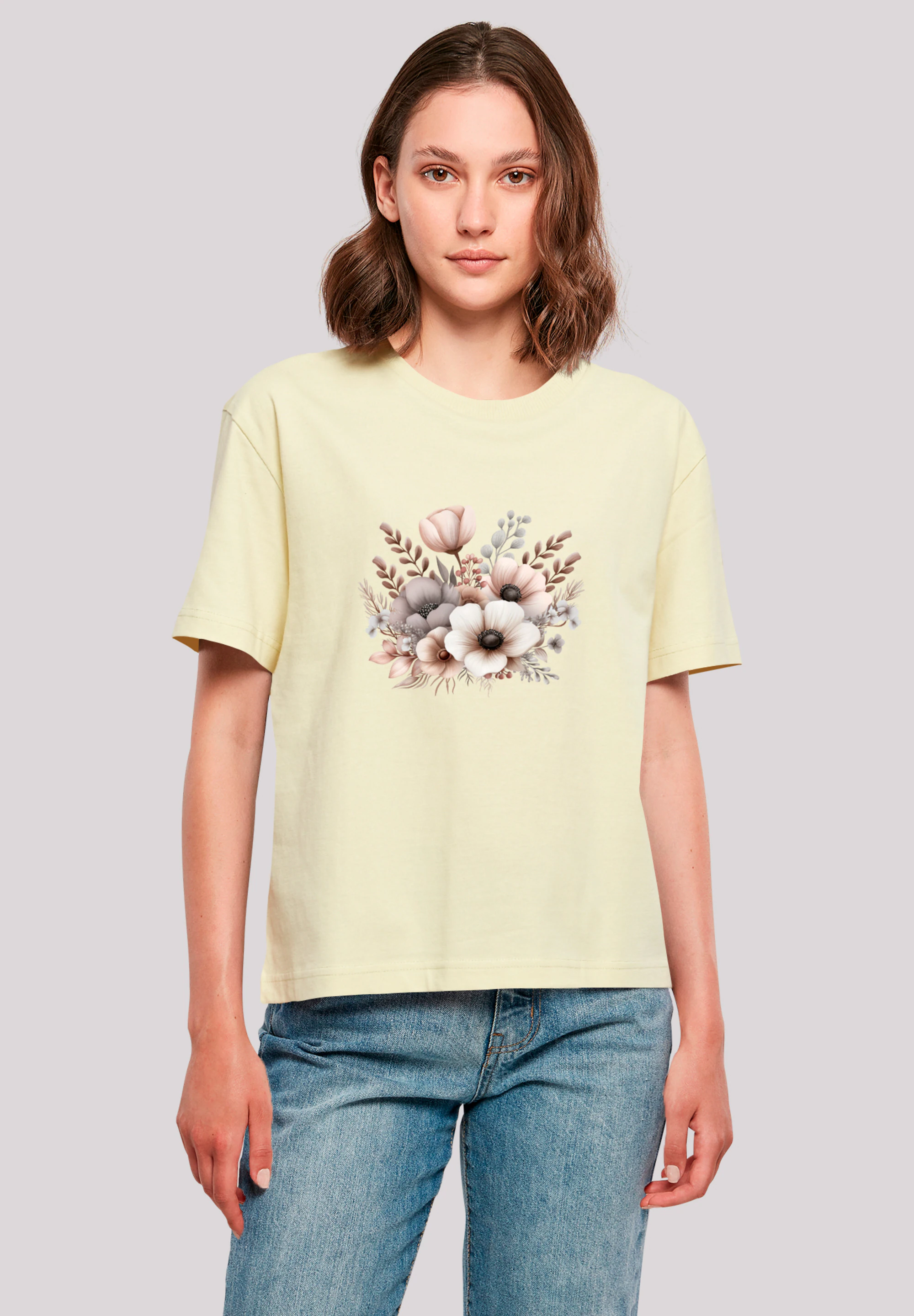 F4NT4STIC T-Shirt "Blumenstrauß Boho", Premium Qualität günstig online kaufen