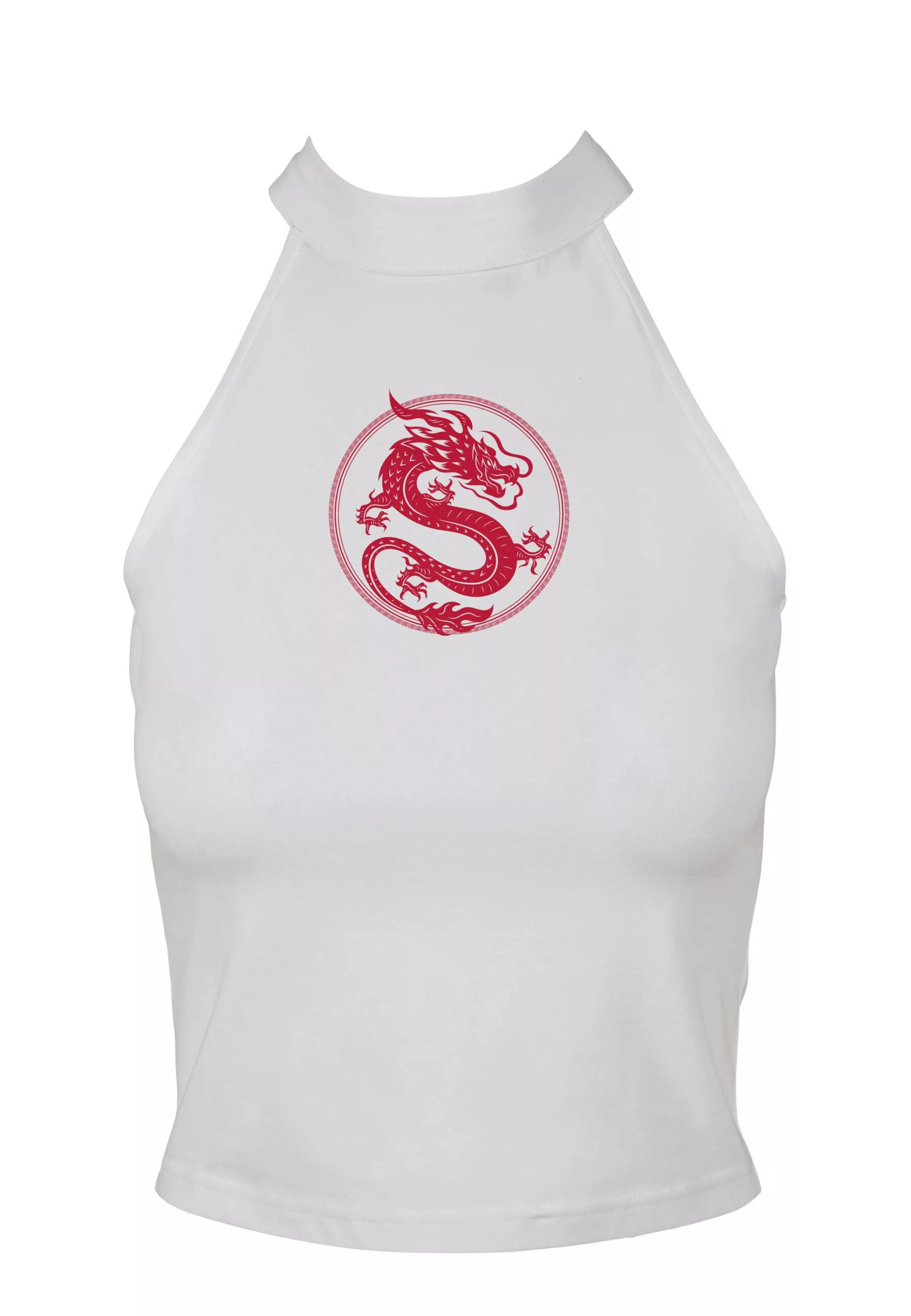 MisterTee Muskelshirt "MisterTee Damen Ladies Dragon Turtleneck Short Top", günstig online kaufen