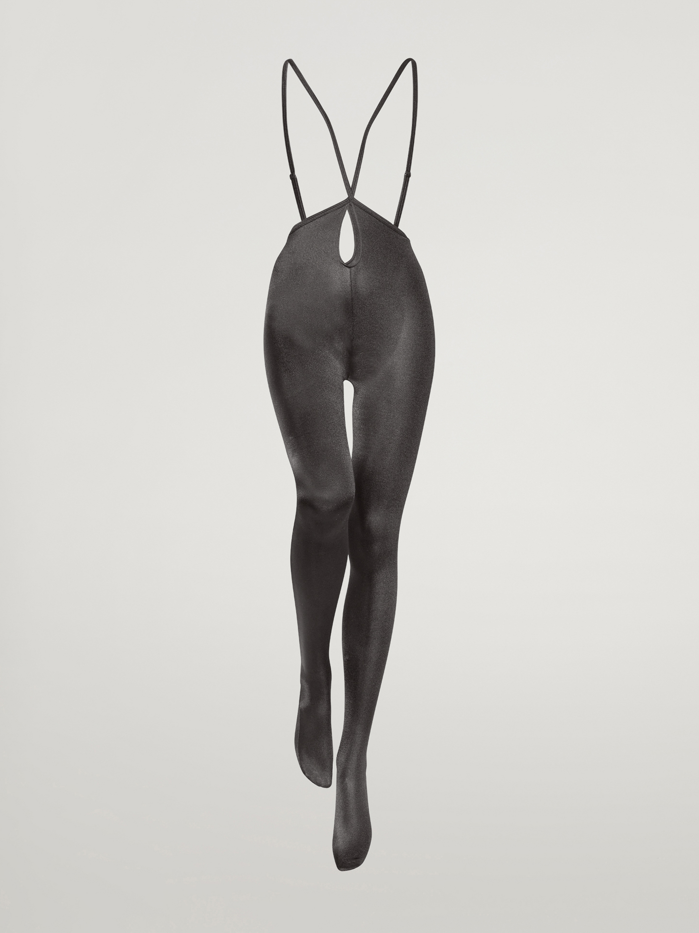 Wolford - Satin de Luxe Jumpsuit Tights, Frau, pewter, Größe: M günstig online kaufen