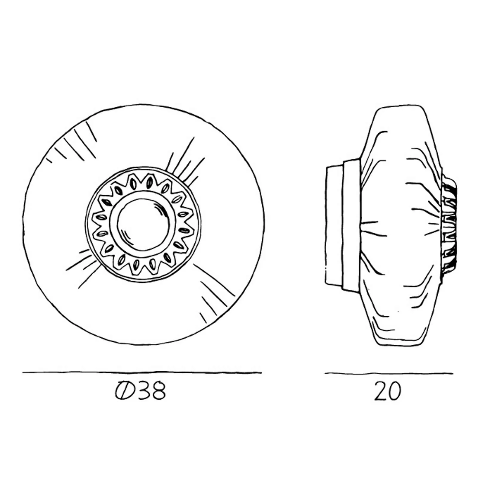 Wandleuchte New Wave Optic XL, rauchgrau, Eyeball, Stecker günstig online kaufen