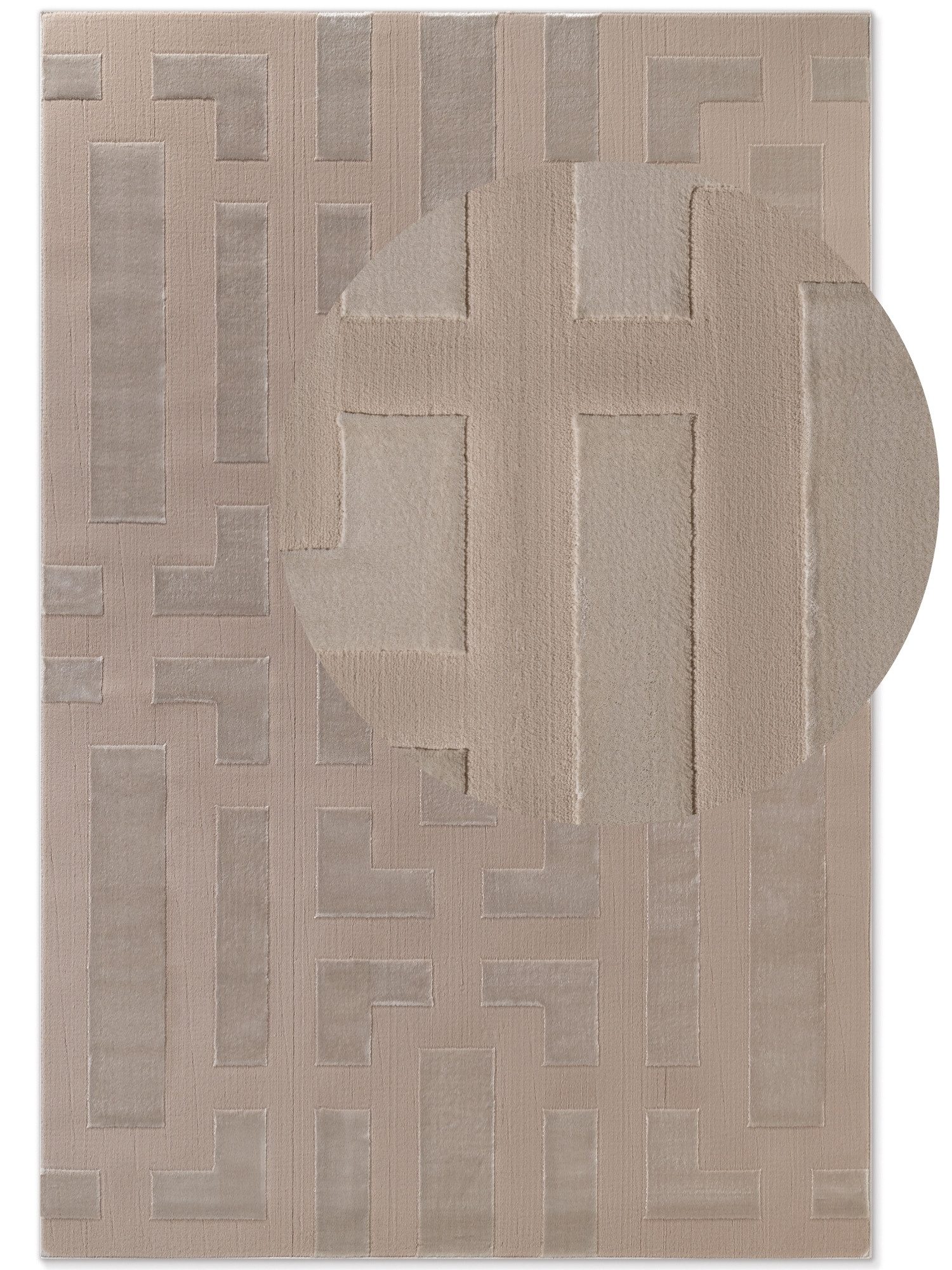 ELLE DECORATION Designteppich »Onyx«, rechteckig, 9 mm Höhe, Wohnzimmer, Sc günstig online kaufen