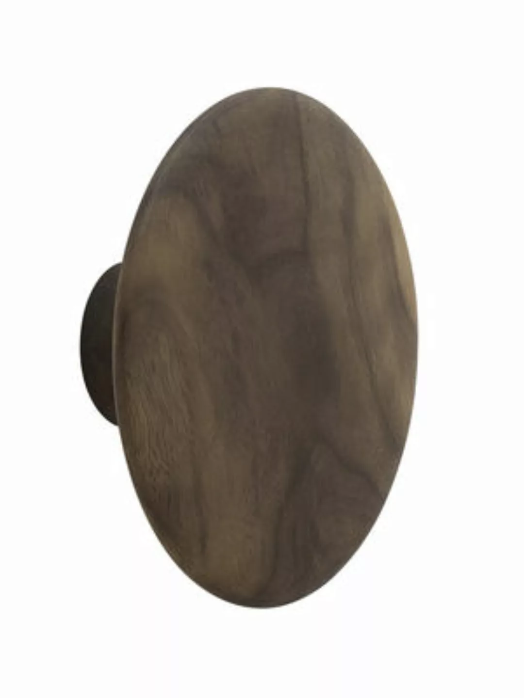 Wandhaken The Dots Wood holz natur / Größe L - Ø 17 cm - Muuto - Holz natur günstig online kaufen