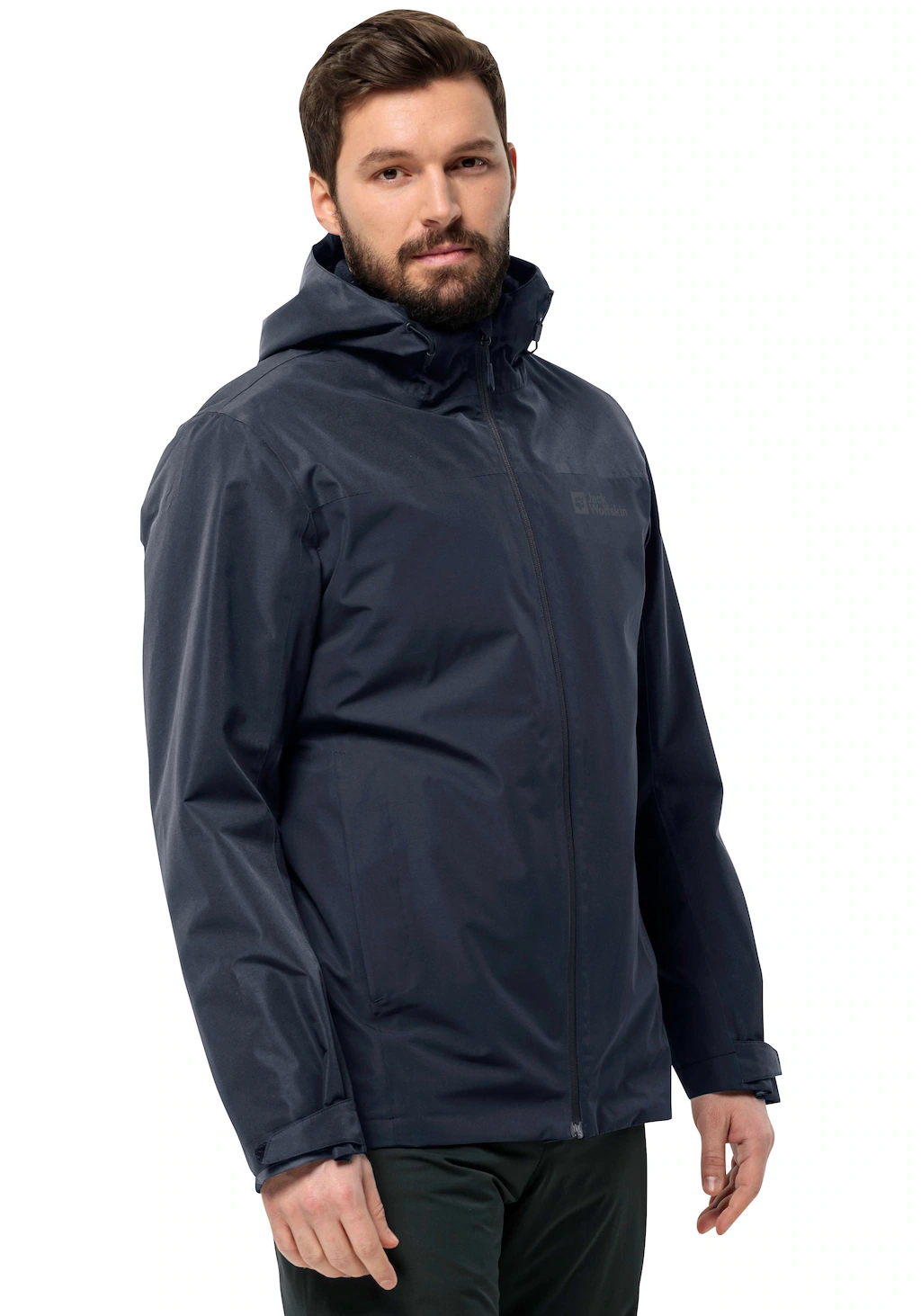 Jack Wolfskin 3-in-1-Funktionsjacke "TAUBENBERG 3IN1 JKT M", mit Kapuze, Wa günstig online kaufen