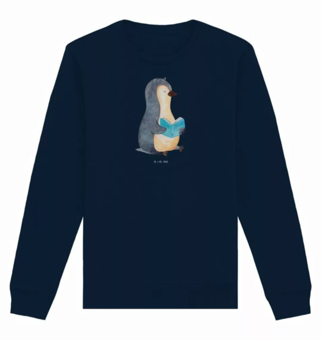 Mr. & Mrs. Panda Longpullover Größe XL Pinguin Buch - French Navy - Geschen günstig online kaufen