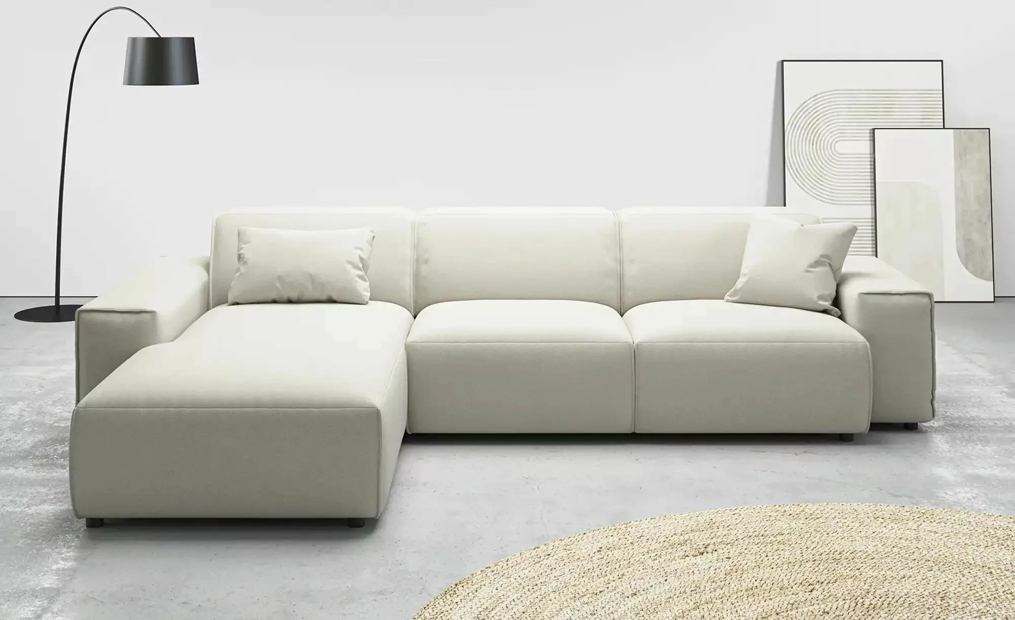 Gray & Jones Ecksofa  Baltic Breeze ¦ beige ¦ Maße (cm): B: 300 H: 71 T: 18 günstig online kaufen