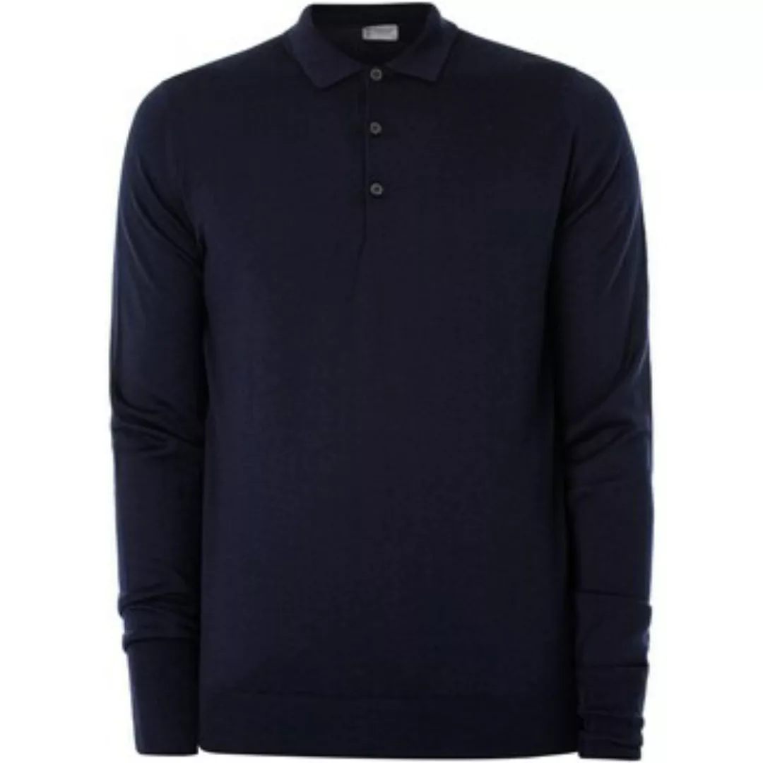 John Smedley  Poloshirt Longsleeved Gestricktes Polo-Shirt günstig online kaufen