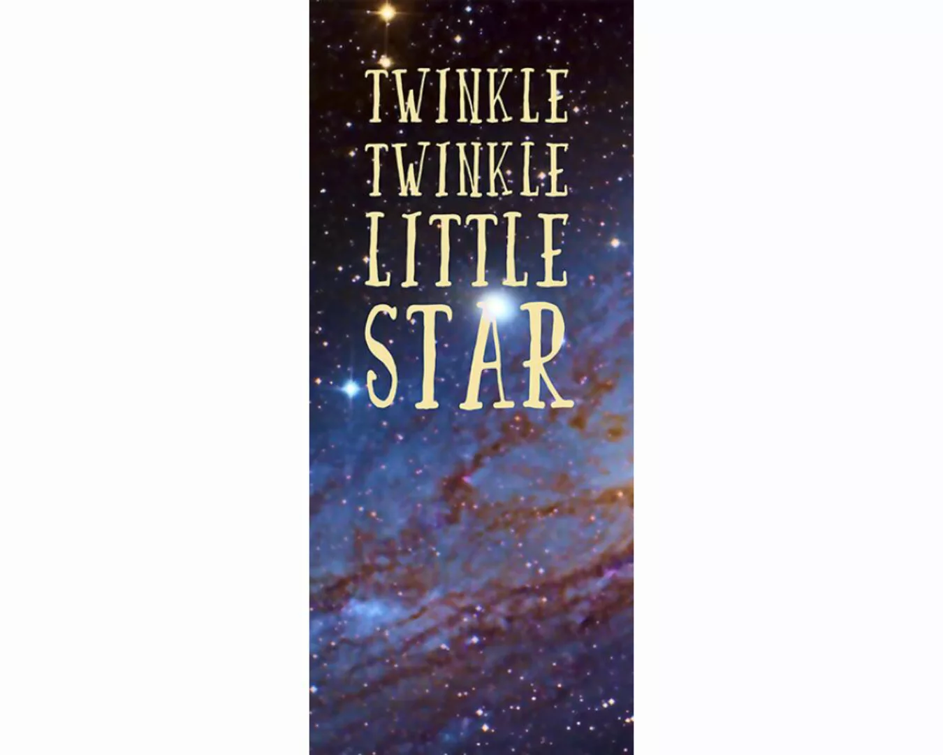 Trtapete "Twinkle star" 0,91x2,11 m / selbstklebende Folie günstig online kaufen