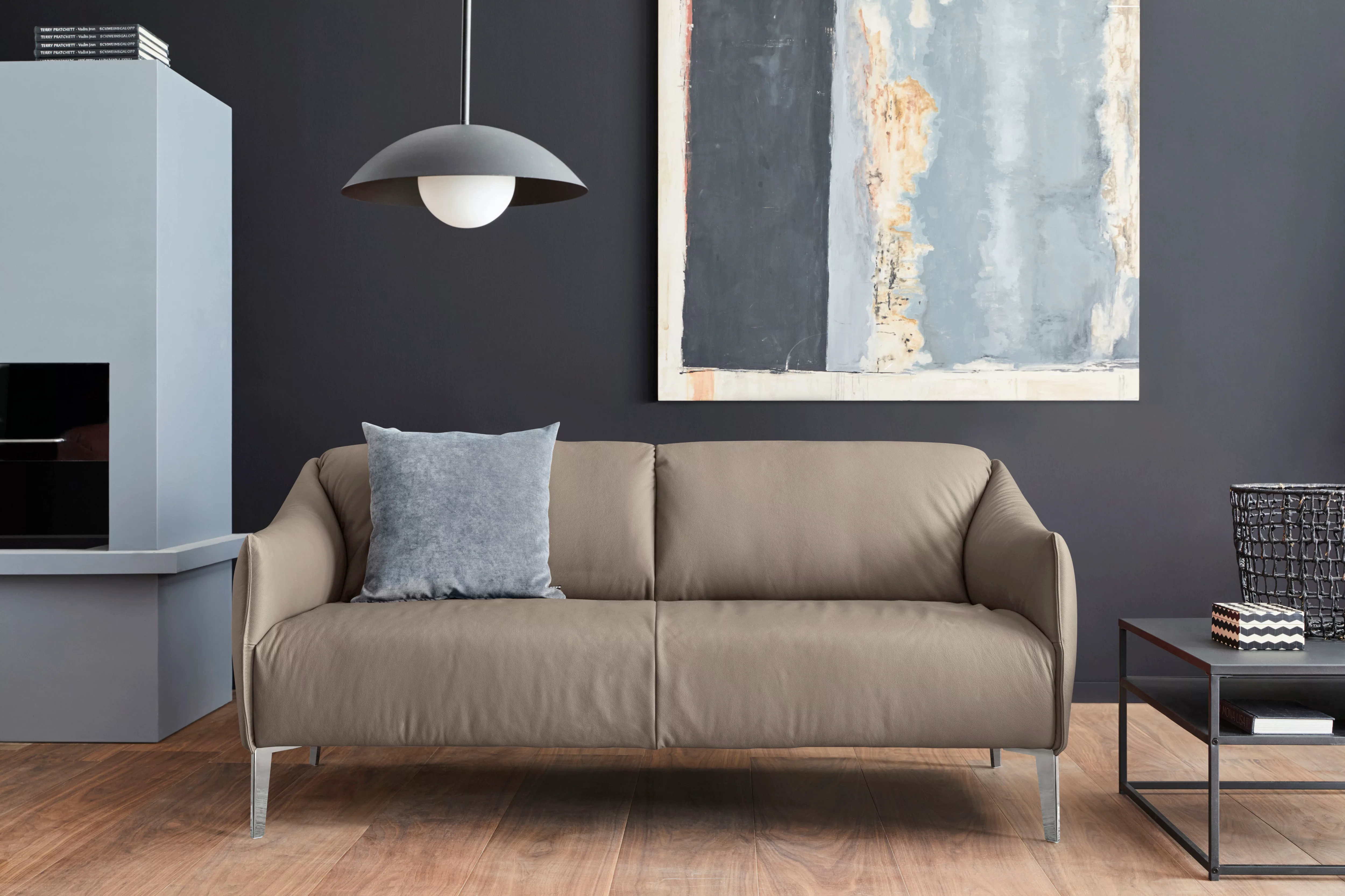 W.SCHILLIG 2,5-Sitzer "sally", mit Metall-Winkelfüßen in Chrom glänzend, Br günstig online kaufen