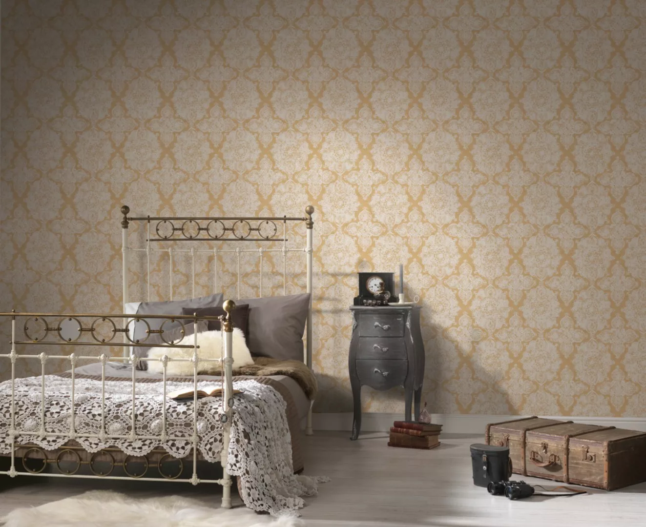 A.S. Création Vliestapete »Trendwall mit Ornamenten barock«, Barock-ornamen günstig online kaufen