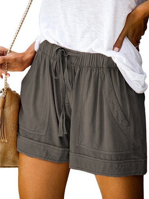 KIKI Shorts Modische Damen-Shorts mit hoher Taille und Kordelzug für den So günstig online kaufen