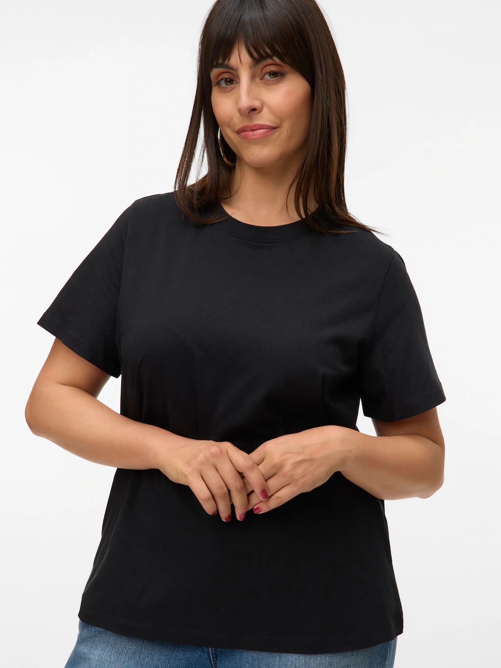 Vero Moda Curve Kurzarmshirt "VMPAULINA SS T-SHIRT GA JRS NOOS CUR" günstig online kaufen