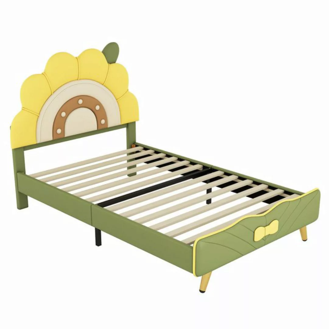 Gotagee Kinderbett Flachbett Modern Sonnenblumenform Einzelbett Doppelbett günstig online kaufen