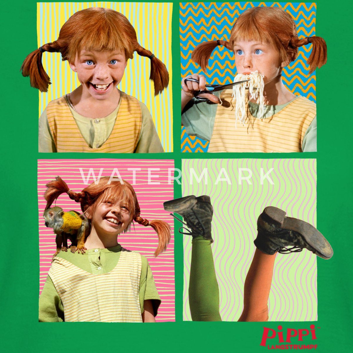 Spreadshirt T-Shirt Pippi Langstrumpf Portraits Von günstig online kaufen