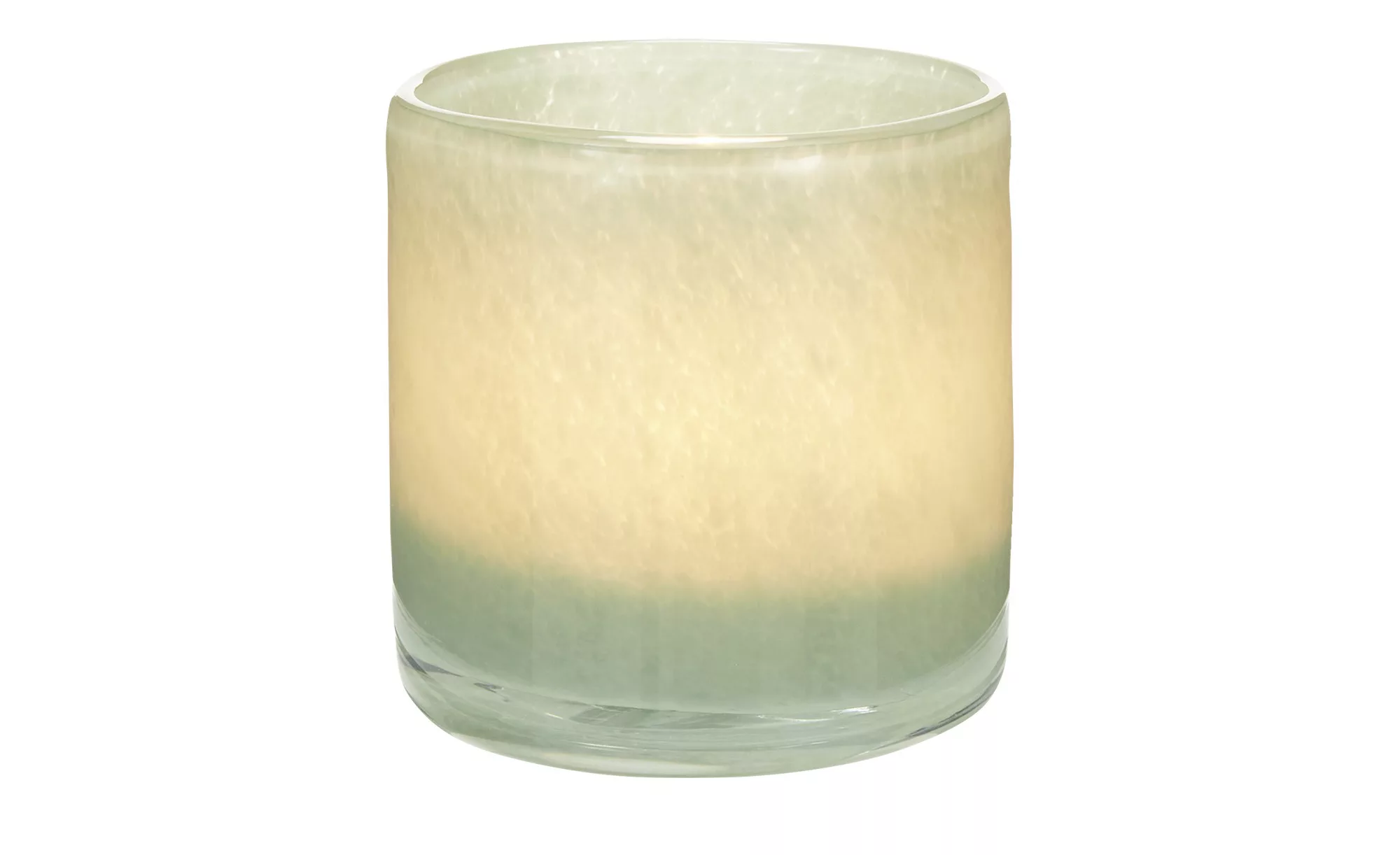 Teelichtglas ¦ grün ¦ Glas  ¦ Maße (cm): H: 8,5  Ø: 8.3 Accessoires > Kerze günstig online kaufen