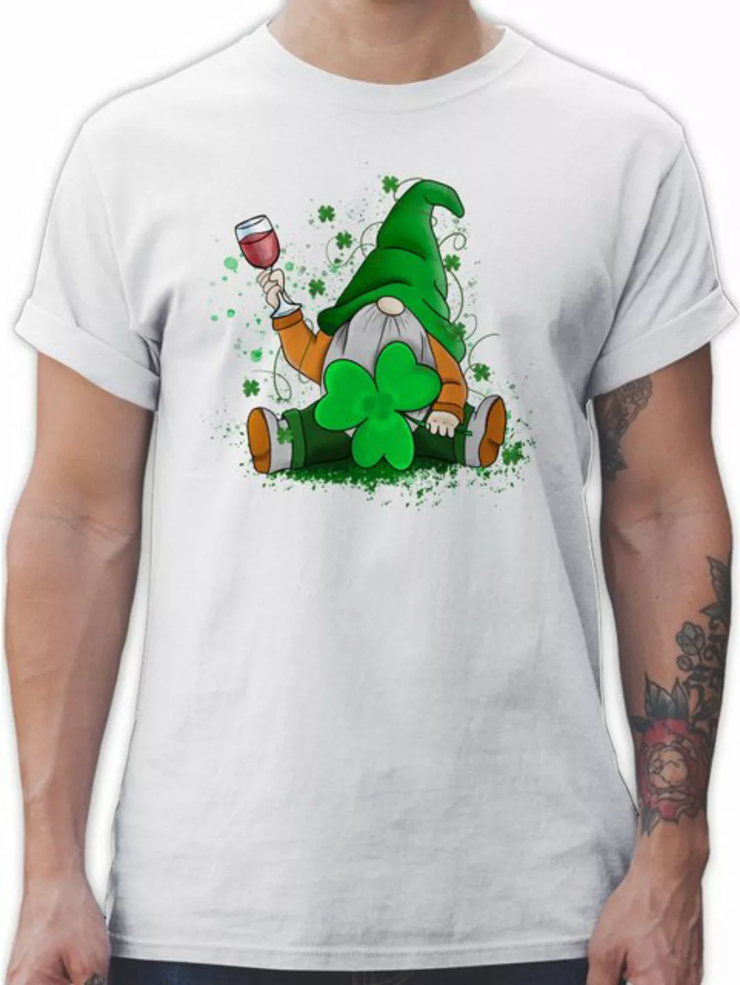 Shirtracer T-Shirt Leprechaun Irish Pub Irland Wein St. Patricks Day günstig online kaufen
