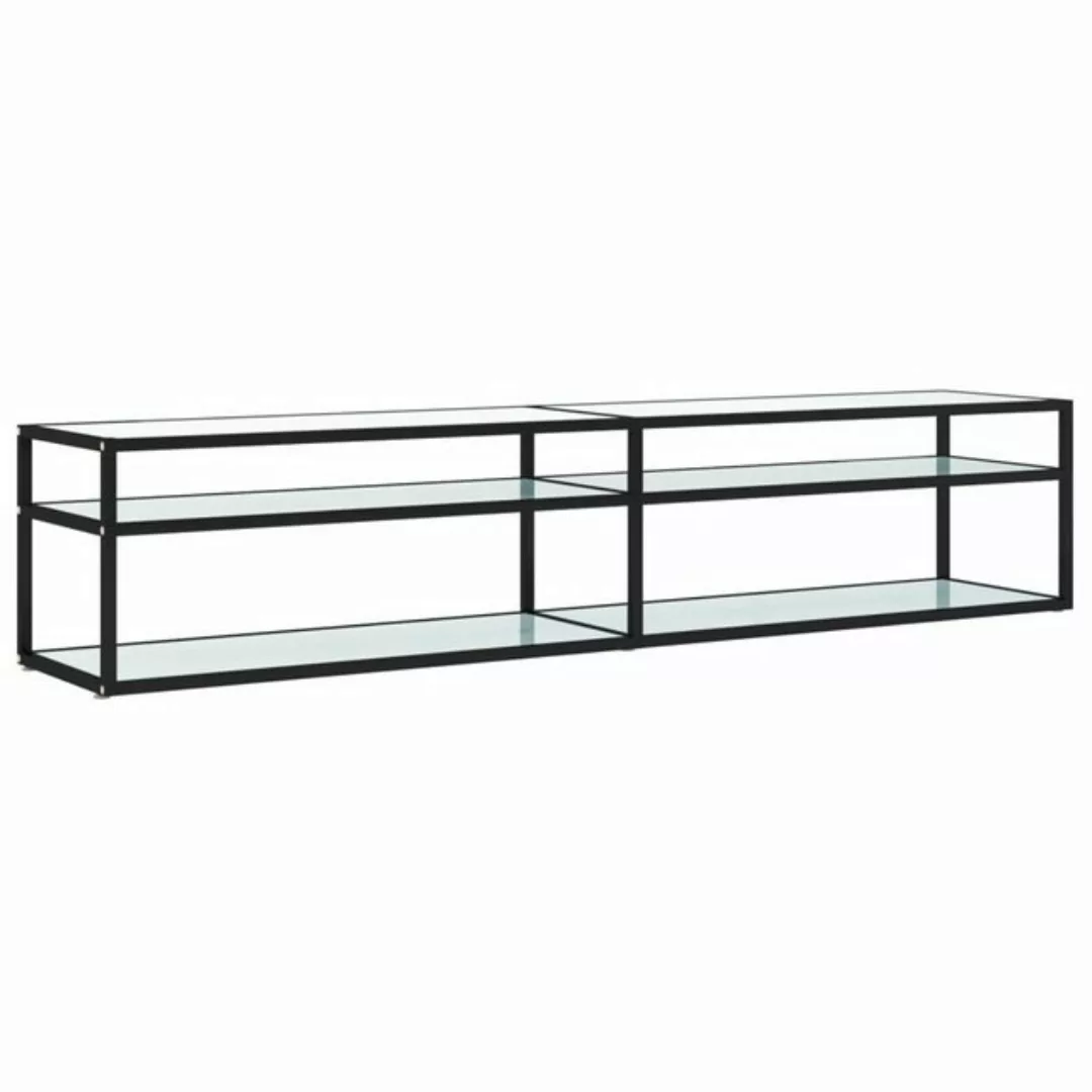 vidaXL TV-Schrank TV-Schrank Weiß Marmor-Optik 200x40x40,5 cm Hartglas Lowb günstig online kaufen