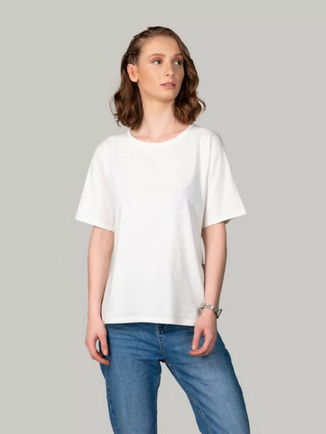 BLUVERD Rundhalsshirt Oversize-T-Shirt mit Rundhalsausschnitt günstig online kaufen