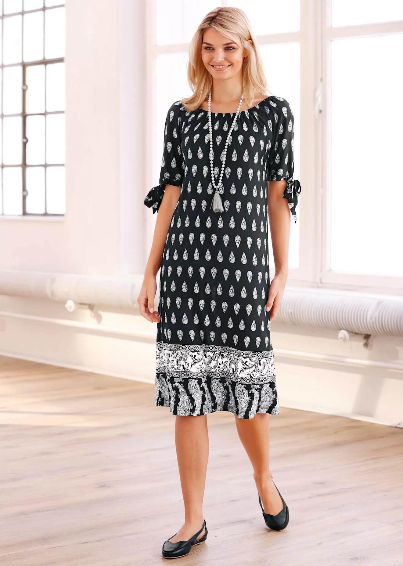 heine Jerseykleid "Druck-Kleid" günstig online kaufen
