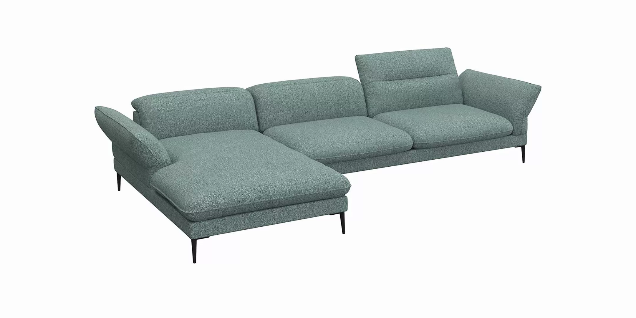 FLEXLUX Ecksofa "Salino, Funktionssofa mit Recamiere, Relaxsofa, Ecksofa", günstig online kaufen