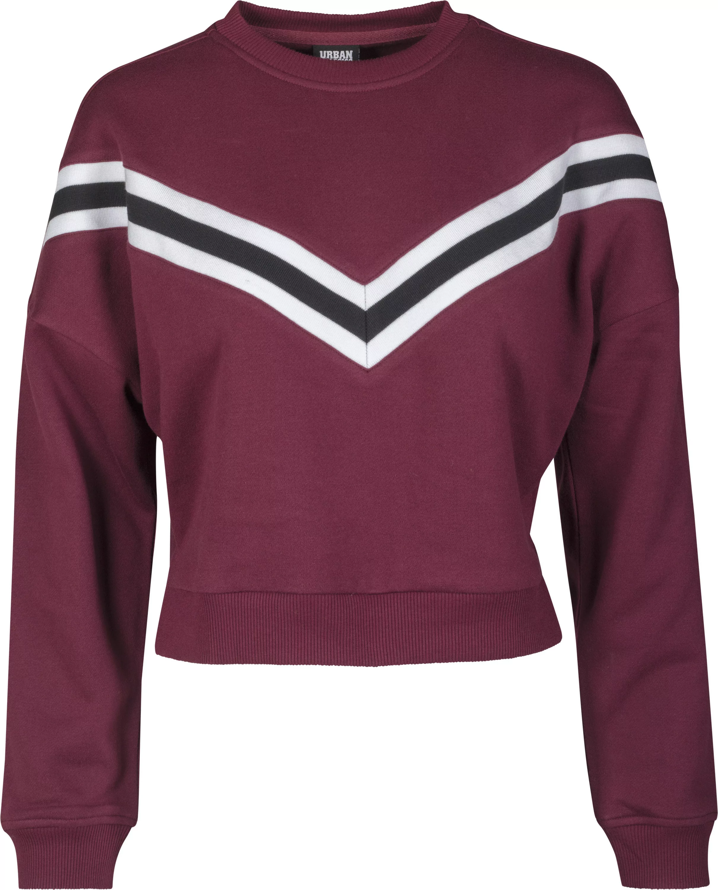 URBAN CLASSICS Sweater "Damen Ladies Inset Striped Crew", (1 tlg.) günstig online kaufen