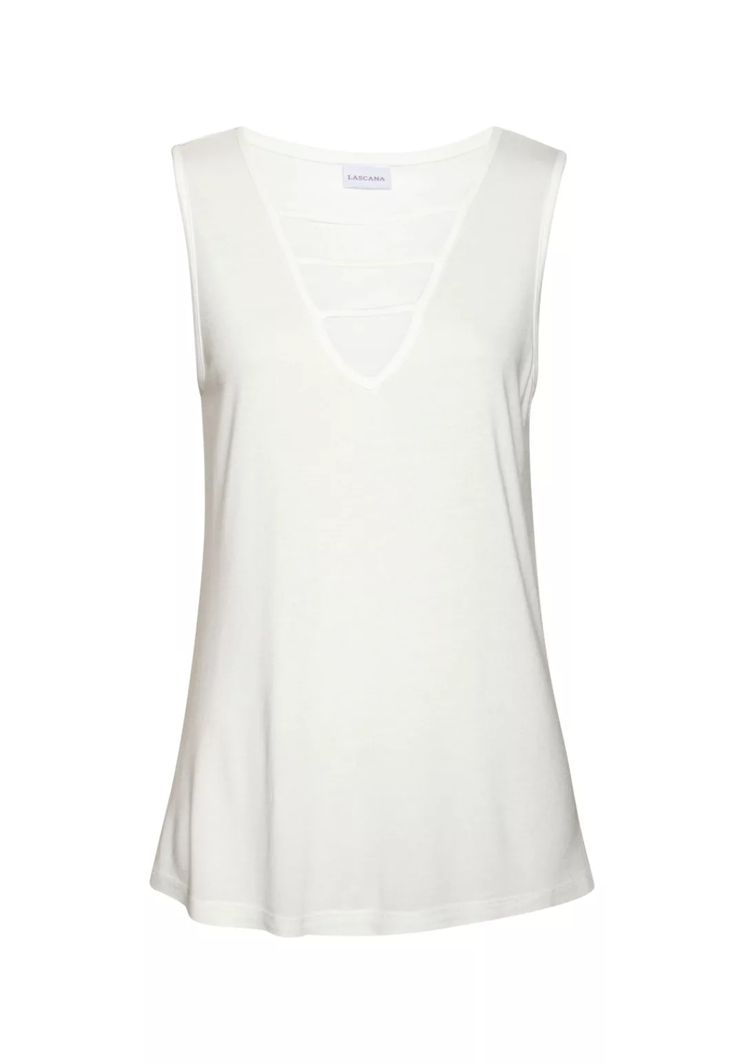 LASCANA Tanktop mit Zierbändern, Jerseytop, modisches günstig online kaufen