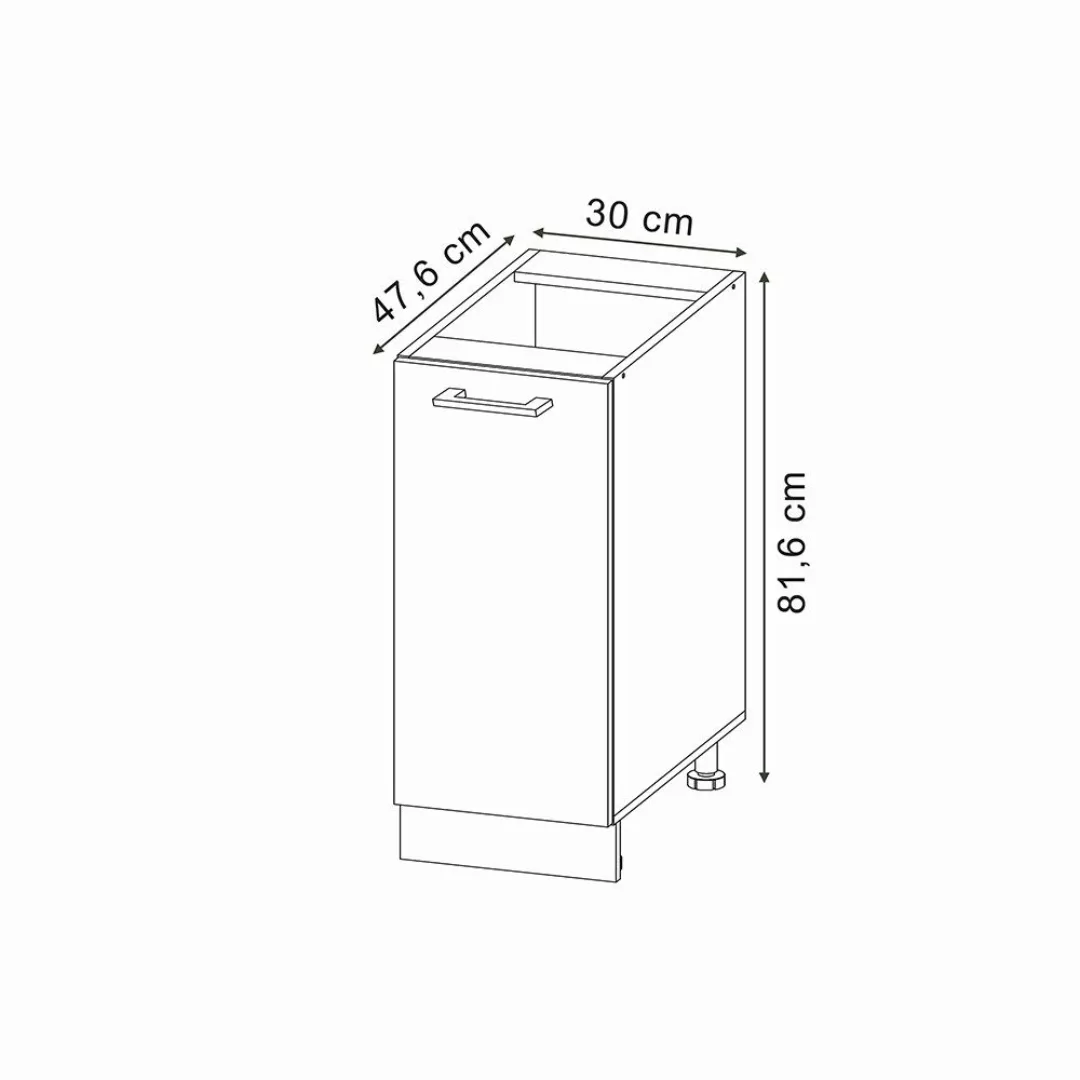Vicco Apothekerschrank R-Line, Bordeaux Hochglanz/Goldkraft Eiche, günstig online kaufen