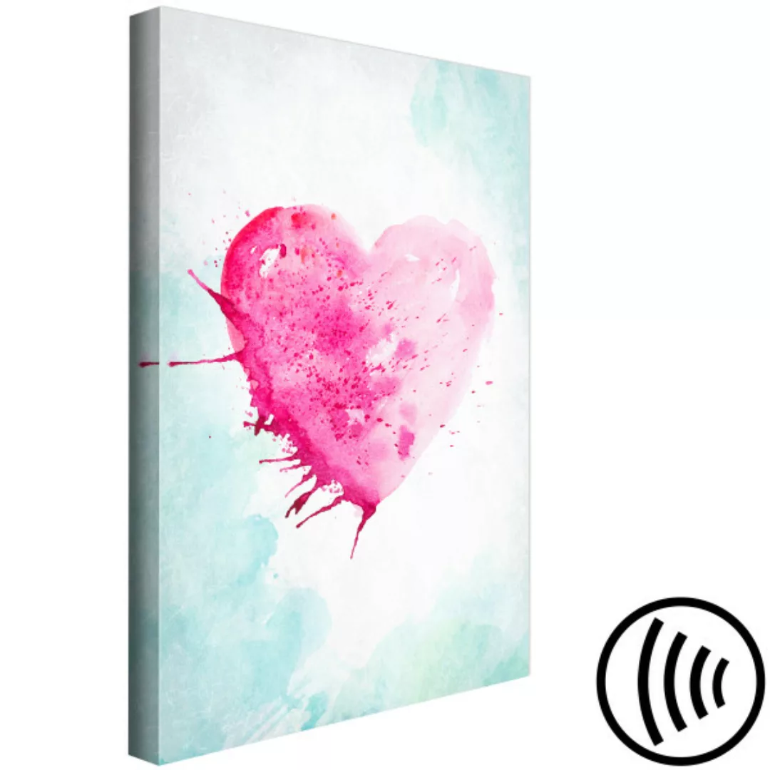 Wandbild Watercolour Heart (1 Part) Vertical XXL günstig online kaufen