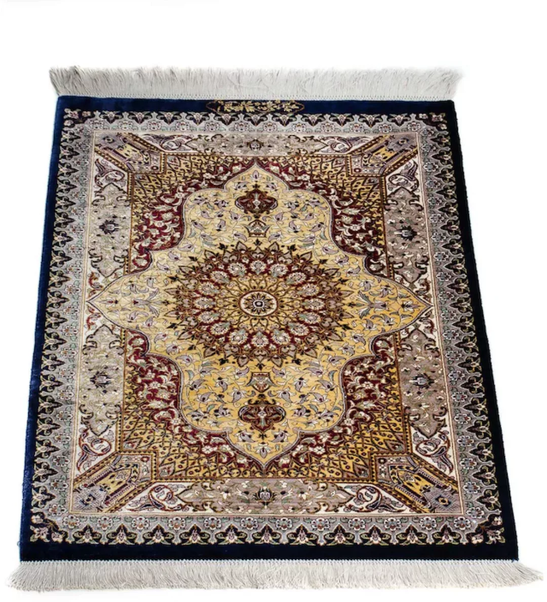 morgenland Orientteppich »Perser - Ghom - 87 x 59 cm - dunkelblau«, rechtec günstig online kaufen