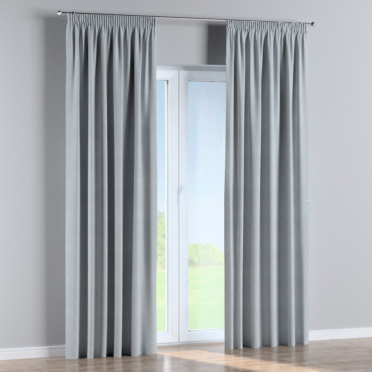 Vorhang mit Kräuselband, grau-silbern, Sunny (142-57) günstig online kaufen