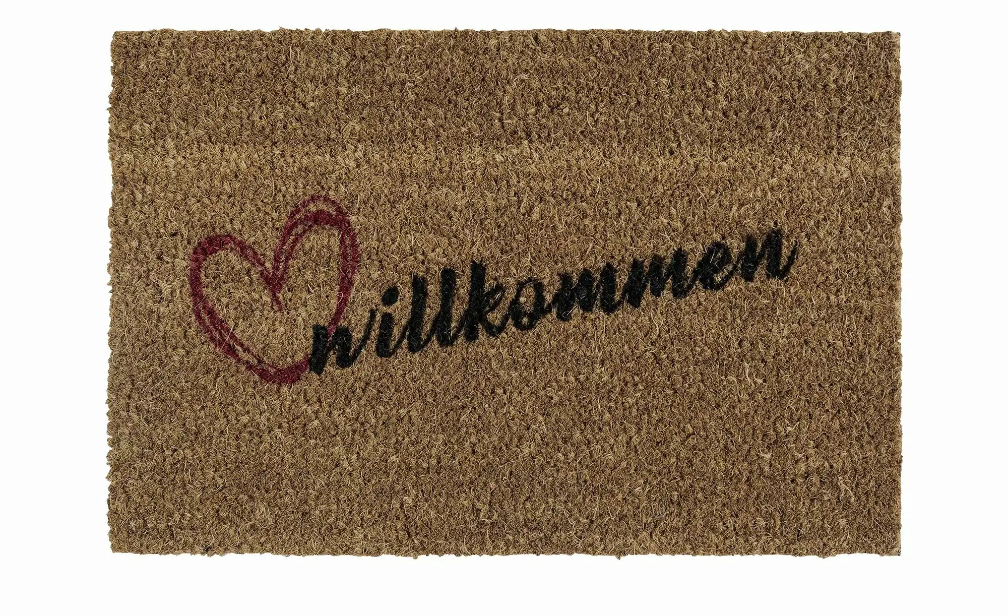 Kokosmatte  Willkommen ¦ braun ¦ Kokos ¦ Maße (cm): B: 40 Teppiche > Fußmat günstig online kaufen