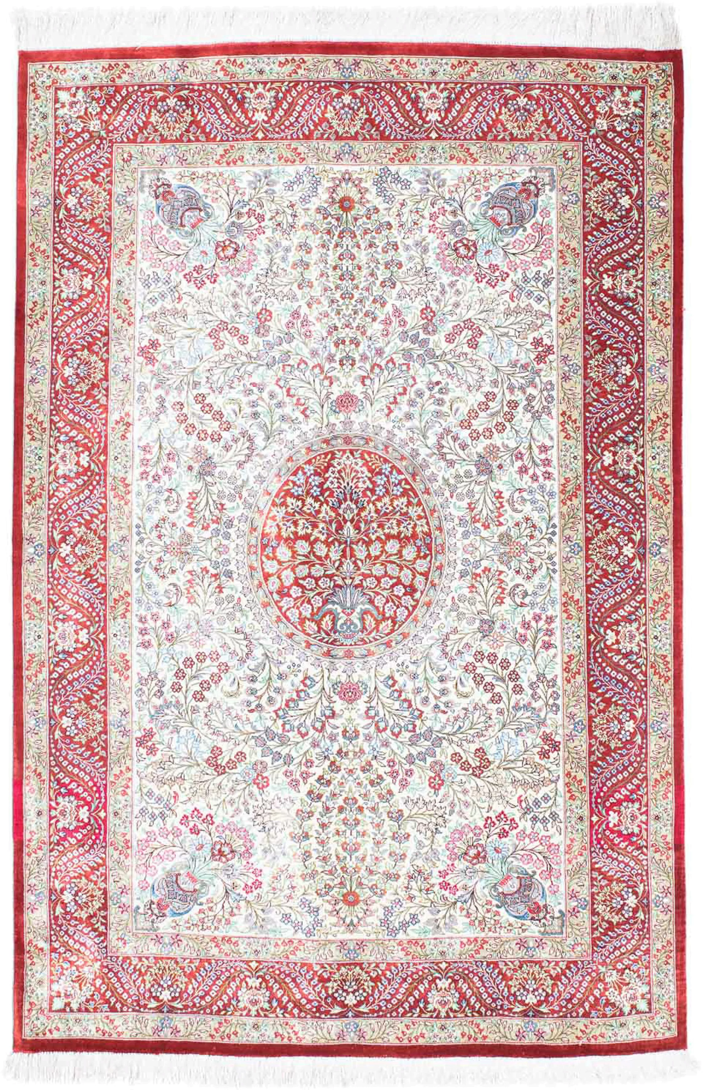 morgenland Orientteppich »Perser - Ghom - 159 x 102 cm - rot«, rechteckig günstig online kaufen