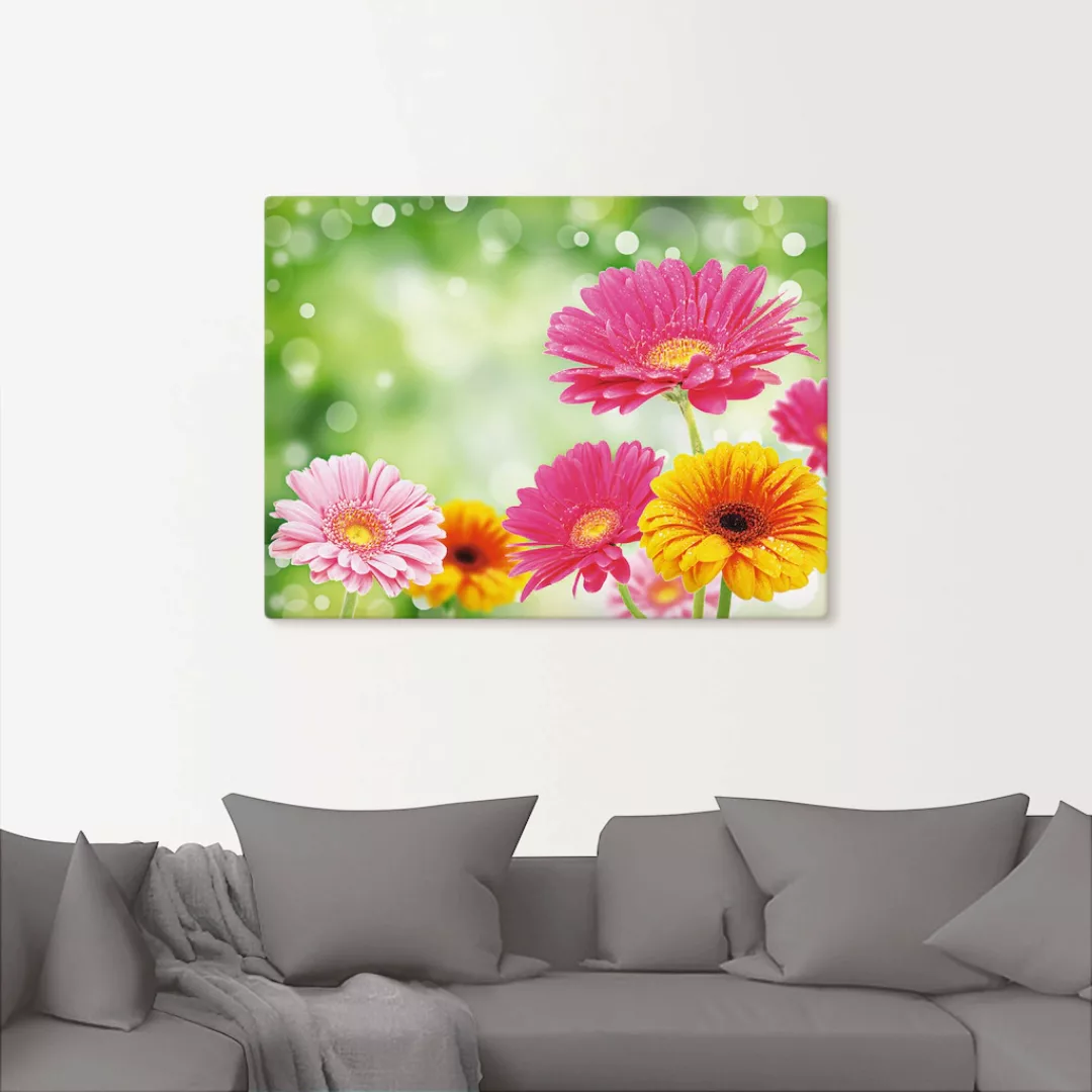 Artland Wandbild "Natürliche Romantik - Gerberas", Blumen, (1 St.) günstig online kaufen