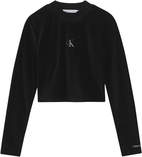 Calvin Klein Jeans Langarmshirt VELVET RIB LONG SLEEVE TOP günstig online kaufen