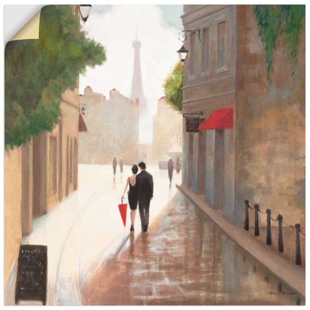 Artland Wandbild »Paris Romanze I«, Frankreich, (1 St.) günstig online kaufen